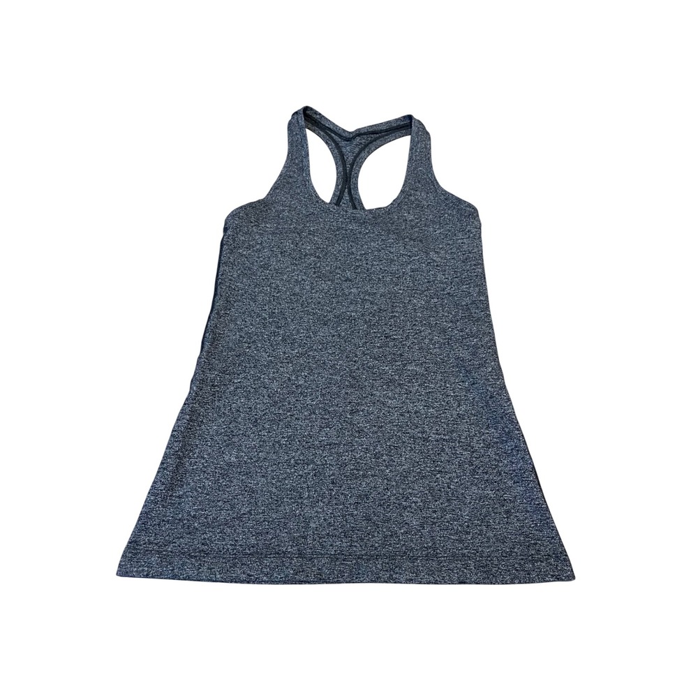 Lululemon Racerback Tank Top‎ Heathered Gray Athletic Yoga Gym Size 6 I01
